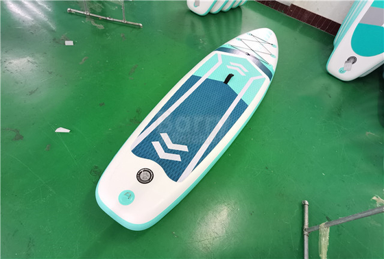 375lbs Inflatable Stand Up Paddle Board สีเขียวและสีขาว