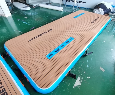 OEM แพลตฟอร์มลอยน้ำทำให้พอง Water Play Jet Ski Dock Drop Stitch