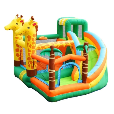 0.55 มม. PVC Trampoline พองกระโดดปราสาท Deer สวนสนุกพอง