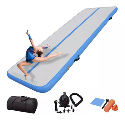 DWF + 1.2 มม. Plato Inflatable Air Tumbling Track สำหรับยิมนาสติก Tumble Mat