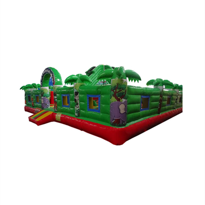 0.55 มม. PVC อุปสรรคทำให้พองแน่นอน Jumper Bounce House Amusement Park