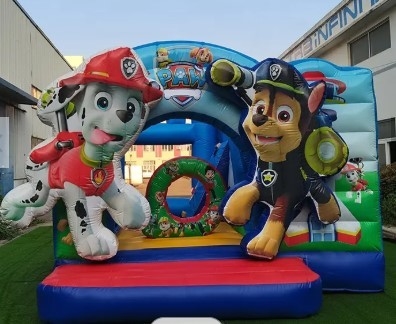 0.55 มม. PVC Carnival Bounce House บ้านกระโดดเป่าลมสำหรับเด็ก Blow Up Castle