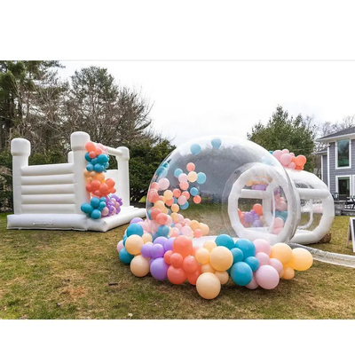 3x3m พองกระโดดกลางแจ้ง Bouncy Castle งานแต่งงานสีขาวบ้านตีกลับสำหรับงานปาร์ตี้