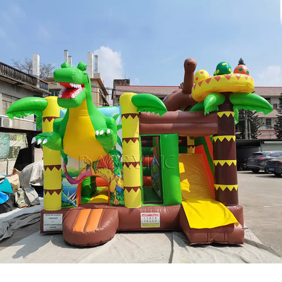 บ้านตีกลับทำให้พอง 5x5m พร้อมโบลเวอร์ Jumping Castle Slide Combo