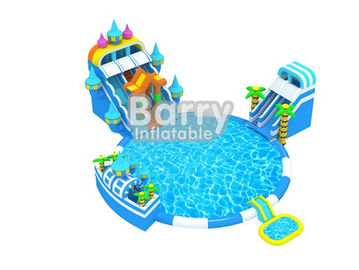 ยักษ์ที่น่าตื่นตาตื่นใจอุปกรณ์สวนน้ำพอง, Backyard Blow Up Water Park สำหรับเด็ก