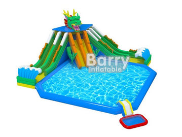 สนามเด็กเล่นกลางแจ้ง Inflatable Aqua Park / 3 สกายน้ำ Inflatable สนุกสำหรับเด็ก