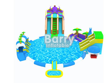 เชิงพาณิชย์เกรดเด็ก Octopus สวนน้ำทำให้พอง, สวนสไลด์พองสำหรับความสนุก