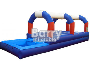 สีฟ้า / สีแดง / สีขาวคู่เลน Inflatable Sl Sl Sl N กับรูปสัตว์น้ำสระว่ายน้ำ