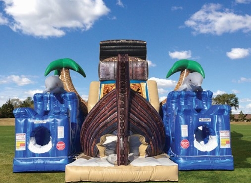 EN71 ปราสาทเป่าลม PVC Bouncy Combo Bounce House พร้อมสไลด์