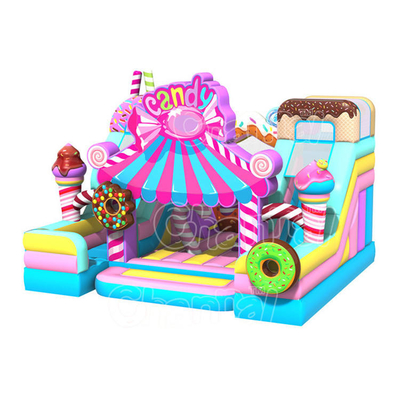 บ้านตีกลับทำให้พองเกรดเชิงพาณิชย์พร้อมปราสาทสไลด์ Candy Slide