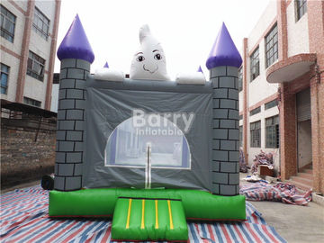ทนไฟ 0.55mm พีวีซีฮัลโลวีน Inflatable Jumping Castles สำหรับเทศกาล