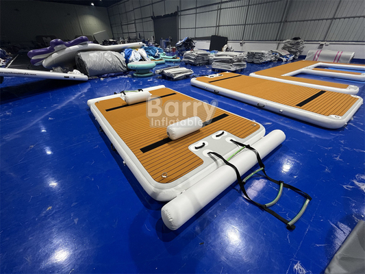 กีฬาน้ํา Dock Inflatable Blow Up พลาตฟอร์มว่ายน้ําที่มีความจุ ขึ้นอยู่กับขนาด