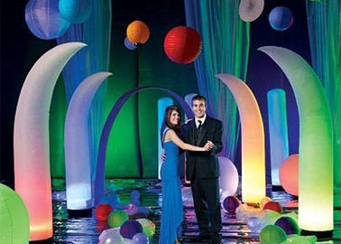 กำหนดเองทั้งหมดขนาดงานแต่งงานสินค้าพอง Inflatable / Inflatable Pillar กับแสง Led