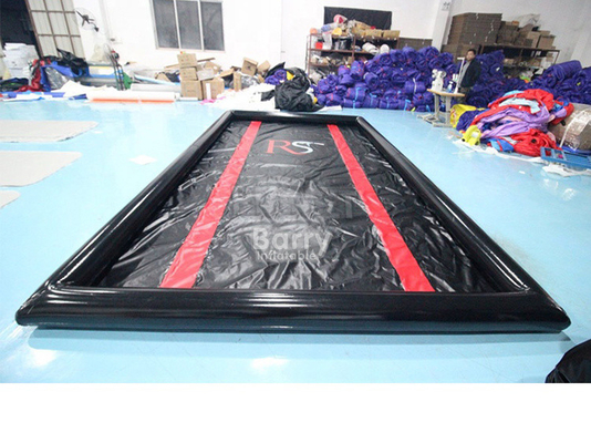 การออกแบบตามสั่ง Outdoor ขนาดใหญ่ พกพา บล๊อป Up Inflatable Car Wash Mat กับปั๊มอากาศ สําหรับ Outdoor