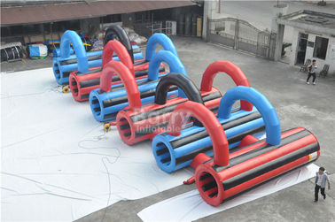 Customzied Insane 5k Inflatable Run อุปสรรคสำหรับผู้ใหญ่ Event Giant Crawling Tunnel