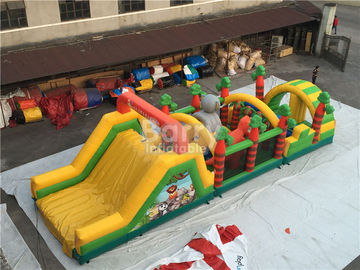 อุปสรรคอุปสรรคท้าทายสนาม Bounce House สีแดง, สีฟ้า, สีดำ