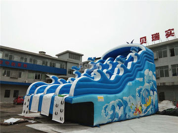 ชุดทำสไลด์สำหรับเด็กใน Blue Wave สำหรับสระว่ายน้ำ CE, EN14960, SCT, EN71