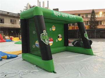 PVC Tarpaulin 0.6mm เกมกีฬาเป่าลมเป่าฟุตบอลเป้าหมายเพื่อความสนุก