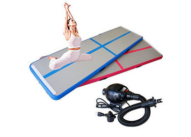 10m 12m ความยาว PVC Air Track ยิมนาสติกเสื่อ / Inflatable Tumble Track สำหรับเด็กรับประกัน 1 ปี