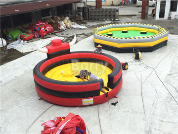 กีฬาพองมืออาชีพเกมปศุสัตว์ Rodeo / Inflatable Bull Riding Ring