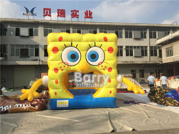 ธีมที่ถอดออกได้เด็กจัมเปอร์สนามเด็กเล่นพอง Spongebob กระโดดโกหกสำหรับพรรคเช่า