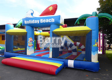 0.55m วัสดุพีวีซีพองสวนสาธารณะอุปกรณ์สนามเด็กเล่น / กลางแจ้ง Holiday Beach Playland พอง