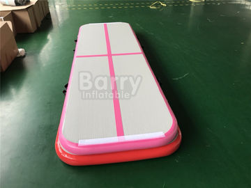 3x1x0.2 เมตรสีชมพูมินิอากาศ Tumble อากาศติดตามยิมนาสติกเสื่อสำหรับซูโม่มวยปล้ำหรือฝึกอบรม