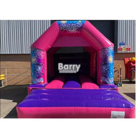 16 * 16 * 9.5 Ft ปราสาท Bouncy Bouncer พองขนาดเล็กที่มี 0.55 PVC Tarpulin
