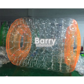 ที่กำหนดเอง TPU / PVC ลูกลูกกลิ้งน้ำเล่นในสระว่ายน้ำ / สวนน้ำสนามเด็กเล่นลูกบอลน้ำทำให้พอง
