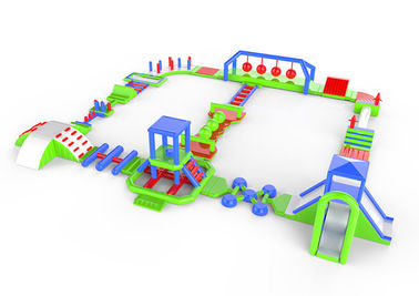 0.9mm พีวีซี Inflatable Water Slide Park / สวนน้ำที่ใหญ่ที่สุด Inflatable Floating