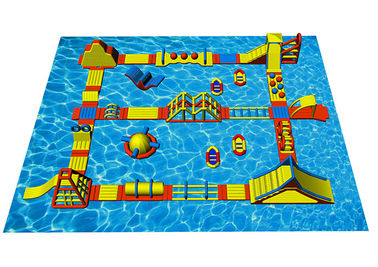 เกมกีฬาทางน้ำสวนน้ำที่ทำให้พองท้าทายสวนน้ำเกาะ Splash