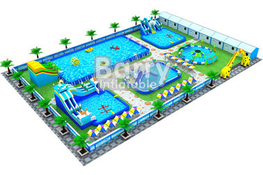 สวนน้ำสระว่ายน้ำกลางแจ้งขนาดใหญ่มือถือกลางแจ้ง Waterpark Aqua Park