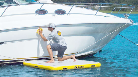 SCT PVC Water Mat ท่าเรือเรือเป่าลมสำหรับทำความสะอาดเรือ