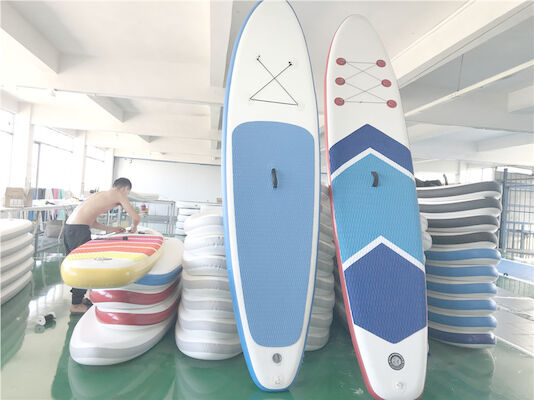 SUP กระดานโต้คลื่นเป่าลมนุ่มยืนขึ้น Paddle Board เคลื่อนไหวง่าย