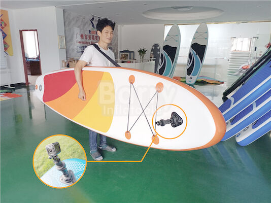 บอร์ด Isup กระดานโต้คลื่นเป่าลม PVC พร้อมอินเทอร์เฟซ Selfie Cmara