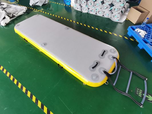 Custom Drop Stitch Fabric Floating Inflatable Patio Dock 3m 4m 5m 6m สำหรับว่ายน้ำและตกปลา