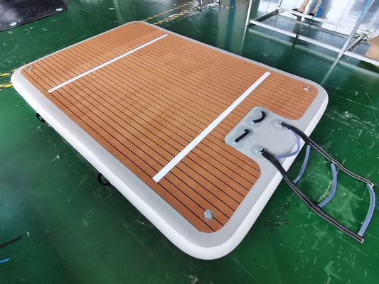 เสื่อว่ายน้ำและตกปลา Inflatable Dock แบบพกพา 4x2x0.2m