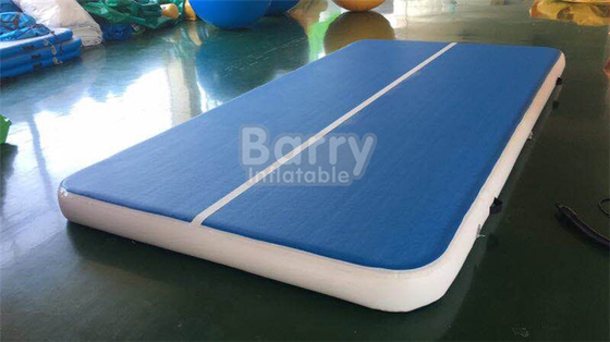 สีฟ้าที่กำหนดเองพองลมติดตาม 4x2m Tumbling Drop Stitch Fabric