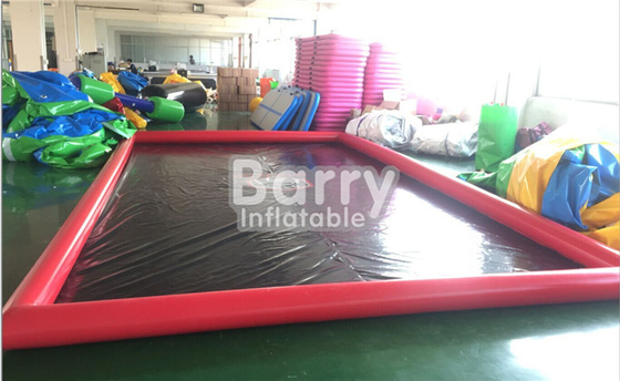 แบบพกพา Airtight ทำความสะอาด Inflatable Car Wash Containment Mat