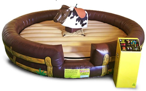 ที่นอนเป่าลม Rodeo Mechanical Crazy Bull สำหรับสวนสนุก