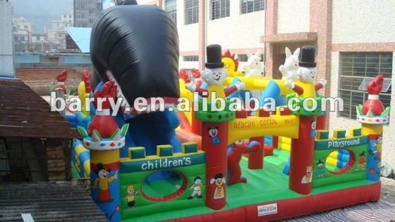 0.55mm PVC Tarpaulin สวนสนุกทำให้พองขนาดที่ปรับแต่งได้