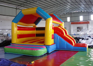 Combo Funny Combo สไลด์ Bounce House / Moonwalk Bouncer สำหรับสนามเด็กเล่น