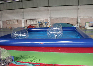 สระว่ายน้ำสำหรับครอบครัวที่มีลมพัดผ่านสระว่ายน้ำ Zorb น้ำ / พองลม
