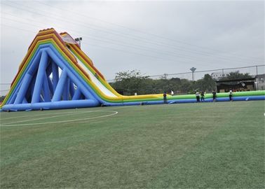 ความปลอดภัยกลางแจ้ง Large Blow Up สไลด์น้ำสำหรับ Giant Inflatable Games