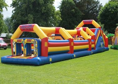 กันสาด PVC สนามหลังบ้านอุปสรรคสำหรับผู้ใหญ่ Inflatable อุปสรรคกับ EN14960