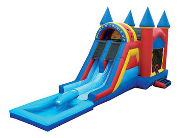 EN71 เด็กใหญ่ Bouncy ปราสาทพองสไลด์คู่กับสระว่ายน้ำ