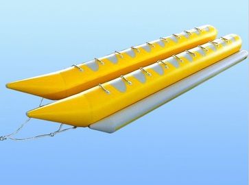 เช่า Plato PVC Tarpaulin น้ำ Rider กล้วย Inflatable เรือกับหลอดคู่