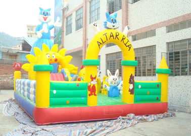 Plato PVC Tarpaulin Plato ขนาดใหญ่สำหรับผู้ใหญ่ Bouncer Inflatable กับปราสาท Jumping