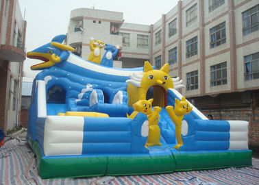 เด็กกำพร้าขนาดใหญ่กลางแจ้งเด็กกระโดด Bouncy ปราสาทด้วยภาพนิ่ง