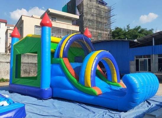 0.55 มม. PVC Bouncy Castle Combo พร้อมสไลด์ 8mLX4mWX4mH